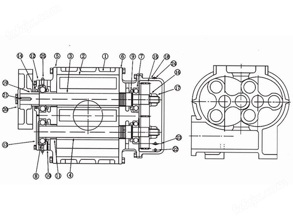 roots blower diagram